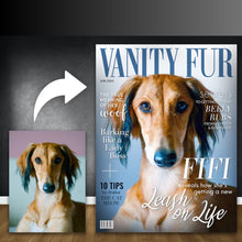 Load image into Gallery viewer, Magazine Cover - Custom Pet Canvas