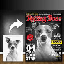 Load image into Gallery viewer, Magazine Cover - Custom Pet Canvas