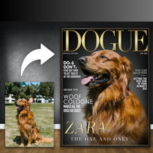 Load image into Gallery viewer, Magazine Cover - Custom Pet Canvas