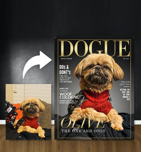 Magazine Cover - Custom Pet Canvas